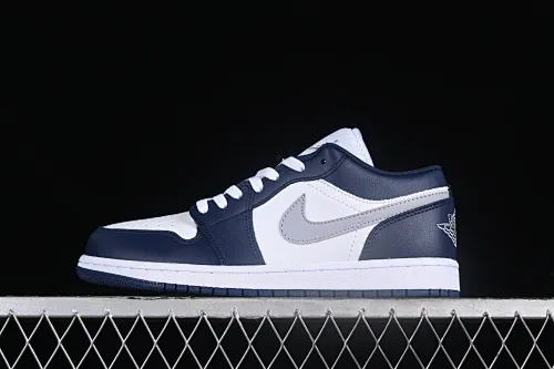 All categories Air Jordan Jordan series basketball shoes Air Jordan 1 Low Z version Air Jordan 1 Low AJ1 Joe 1 white blue gray low-top cultural basketball shoes 553558-141